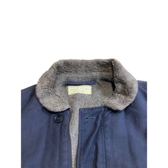 Vintage WWII US Navy N1 Deck Jacket Contract Coat Blue - Picture 4 of 6